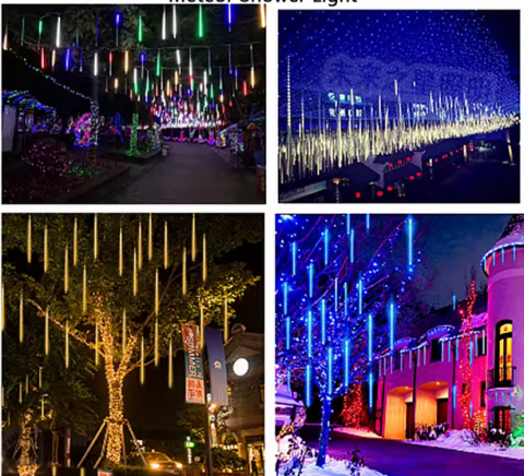 LED Meteor Shower Light 7V Waterproof – Spectacol Luminos Sub Cer [4]