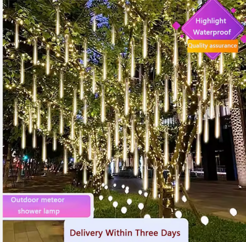 LED Meteor Shower Light 7V Waterproof – Spectacol Luminos Sub Cer [2]