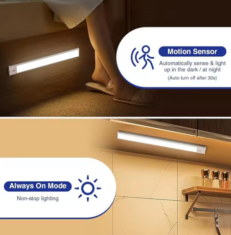 Lumină LED Reîncărcabilă cu Senzor de Mișcare pentru Dulap / Interior [2]