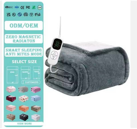 Pătură Electrică Încălzitoare din Flanel Moale [4]