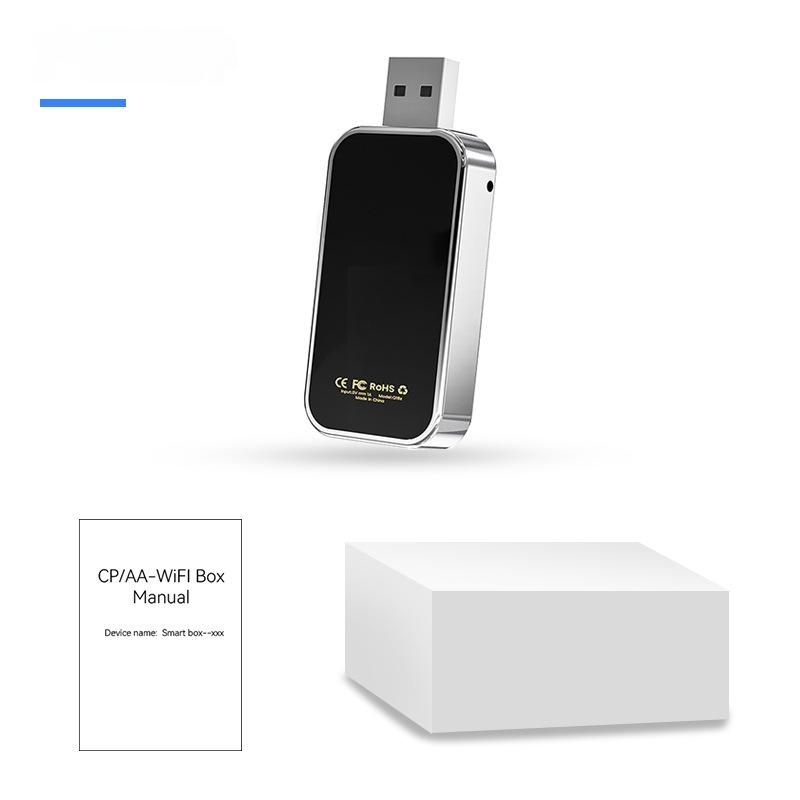 Adaptor wireless CarPlay & Android Auto 2-in-1 Q1BZ , compatibil cu Apple iOS 10+ si Android 11+, WiFi 5GHz, Plug-and-Play, compact si usor, transmisie stabila, conexiune Bluetooth, negru [4]