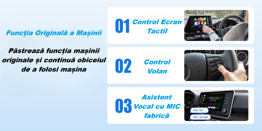 Adaptor wireless CarPlay & Android Auto 2-in-1 CP86, compatibil cu Apple iOS 10+ si Android 11+, WiFi 5GHz, Plug-and-Play, compact si usor, transmisie stabila, conexiune Bluetooth, negru [11]
