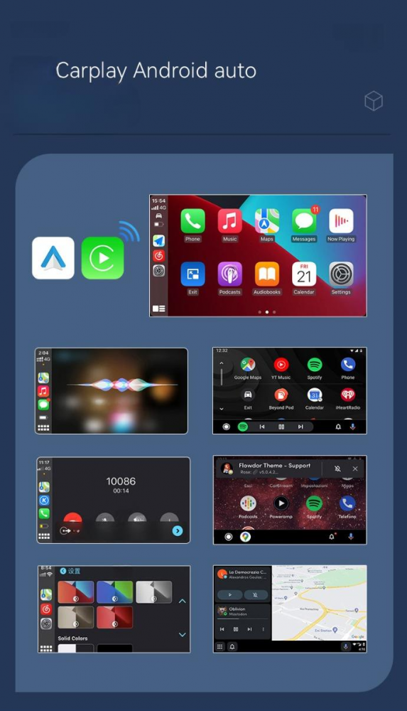 Adaptor wireless CarPlay & Android Auto 2-in-1 Q1, compatibil cu Apple iOS 10+ si Android 11+, WiFi 5GHz, Plug-and-Play, compact si usor, transmisie stabila, conexiune Bluetooth, gri [17]