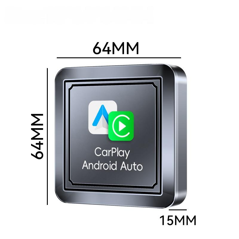 Adaptor wireless CarPlay & Android Auto 2-in-1 Q1S, compatibil cu Apple iOS 10+ si Android 11+, WiFi 5GHz, Plug-and-Play, compact si usor, transmisie stabila, conexiune Bluetooth, gri [4]