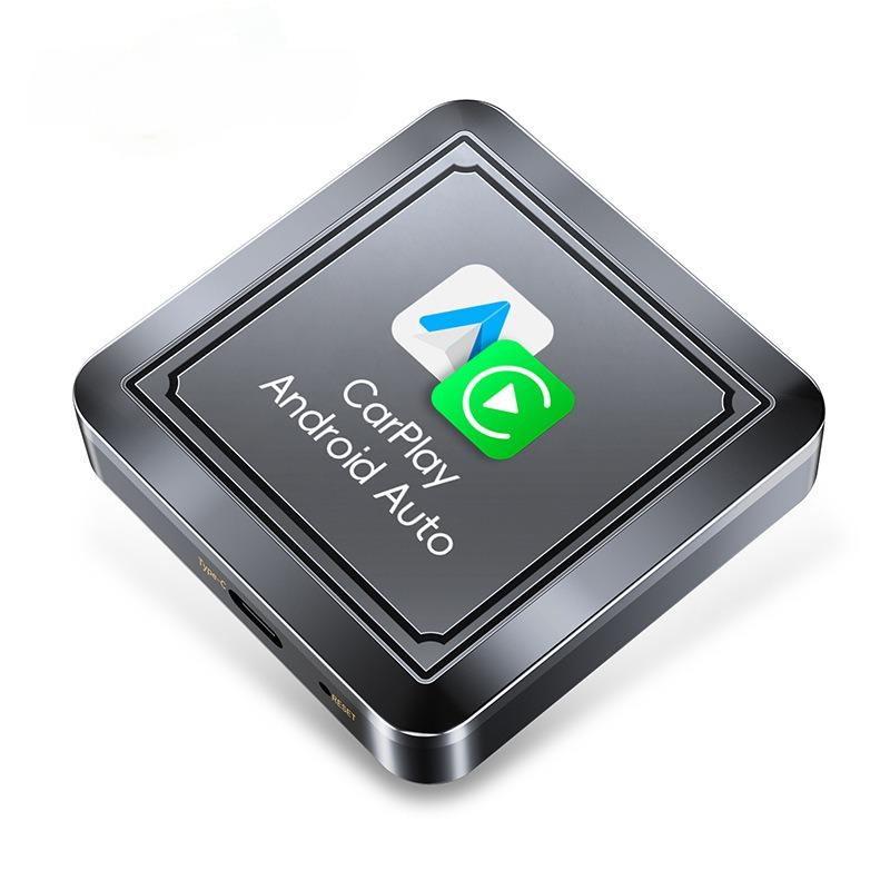 Adaptor wireless CarPlay & Android Auto 2-in-1 Q1S, compatibil cu Apple iOS 10+ si Android 11+, WiFi 5GHz, Plug-and-Play, compact si usor, transmisie stabila, conexiune Bluetooth, gri [1]
