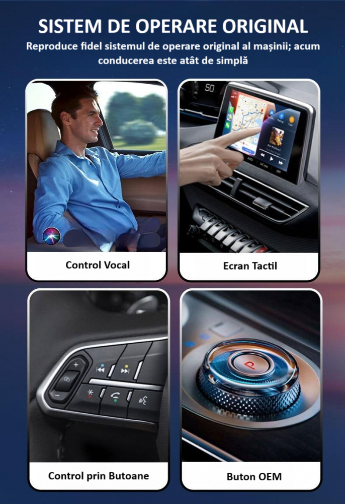 Adaptor wireless CarPlay & Android Auto 2-in-1 PL6, compatibil cu Apple iOS 10+ si Android 11+, WiFi 5GHz, Plug-and-Play, compact si usor, transmisie stabila, conexiune Bluetooth, negru [5]