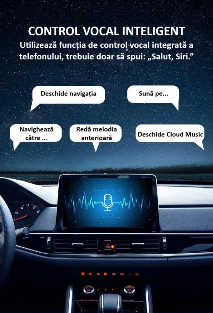 Adaptor wireless CarPlay & Android Auto 2-in-1 PL6, compatibil cu Apple iOS 10+ si Android 11+, WiFi 5GHz, Plug-and-Play, compact si usor, transmisie stabila, conexiune Bluetooth, negru [8]