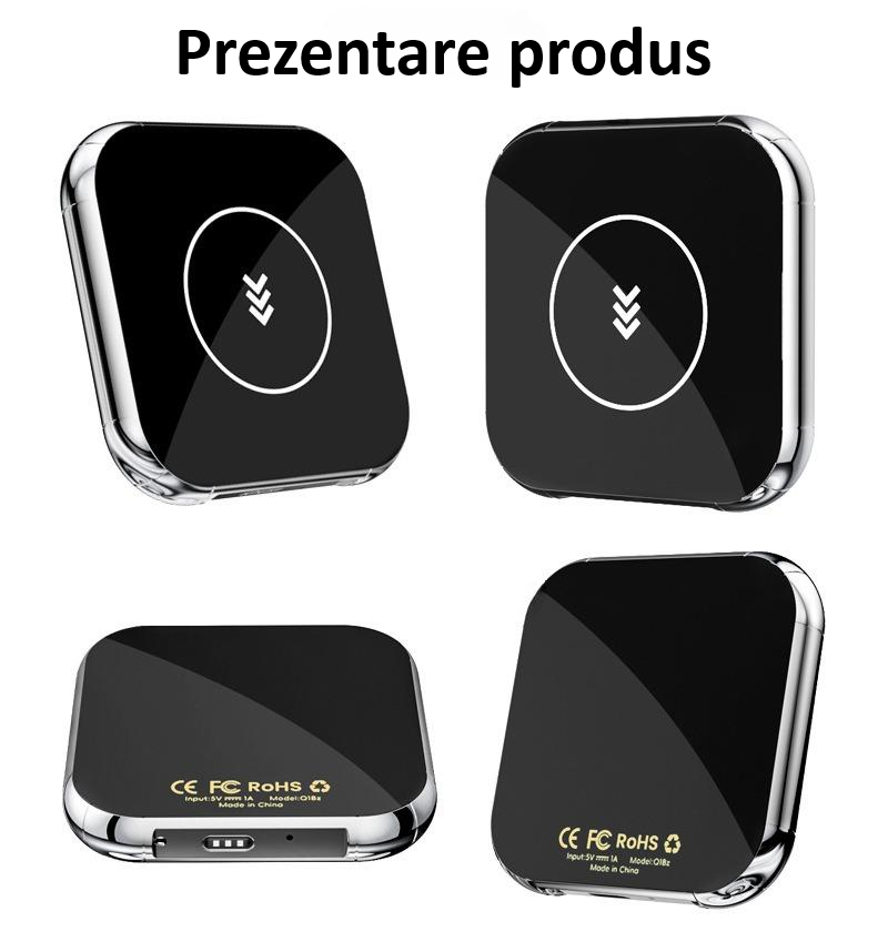Adaptor wireless CarPlay & Android Auto 2-in-1 Q1BM, compatibil cu Apple iOS 10+ si Android 11+, WiFi 5GHz, Plug-and-Play, compact si usor, transmisie stabila, conexiune Bluetooth, negru [7]