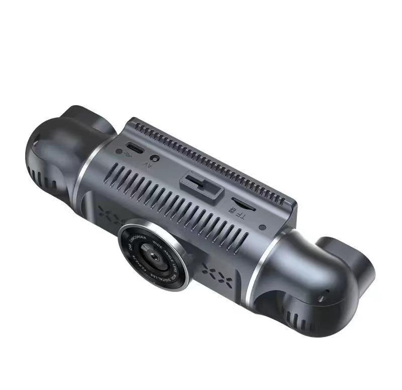 Camera video de bord auto Full HD 1080P, 4 lentile, WIFI, ecran IPS de 3 inch, G-sensor, inregistrare in bucla, Night Vision, WDR, detectare miscare, protejeaza fisierele in caz de accident, neagra [12]