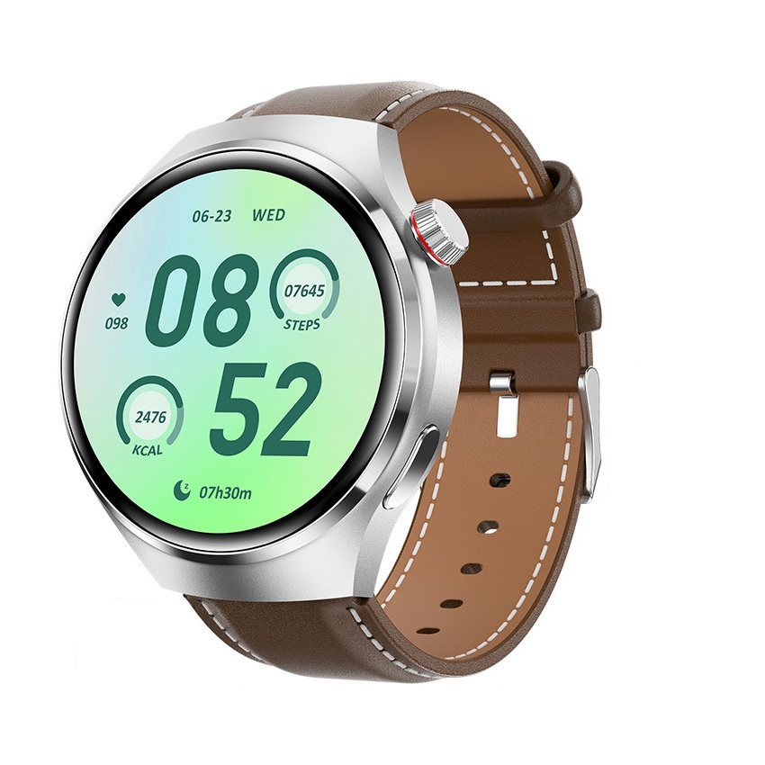 Smartwatch, ecran 1.6", rezistent la apa, notificari apel bluetooth/sms/social media, monitorizare activitati fizice, somn, ritm cardiac, pedometru, incarcare wireless, unisex, Android, IOS, argintiu [2]