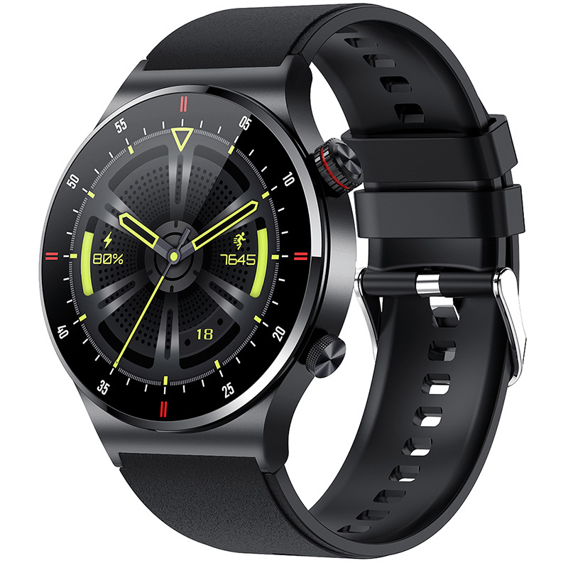 Ceas smartwatch, NFC, apel Bluetooth, ecran 1.28", control tactil, monitorizarea sanatatii, activitatilor fizice, somnului, ritmului cardiac, pedometru, incarcare magnetica, Android, iOS, negru [3]