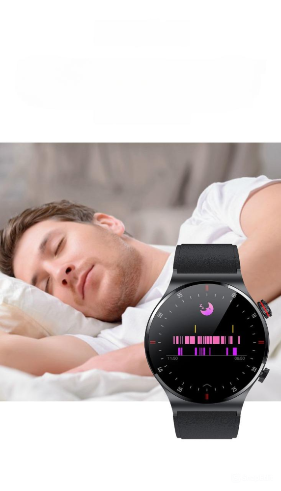 Ceas Smartwatch ZYTEQ® 1.28”, Apel Bluetooth, monitorizare sanatate, pedometru, notificari, incarcare magnetica, negru [9]