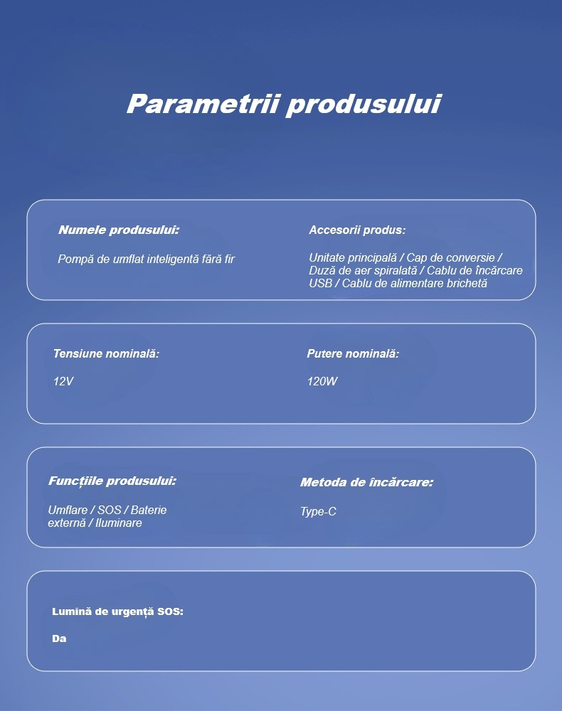 Compresor auto portabil, cu afisaj digital LED, lanterna LED, baterie externa, 150 PSI, 4 capete de umflare, pentru automobil, motocicleta, bicicleta, minge, barca, saltea, husa de depozitare, negru [12]