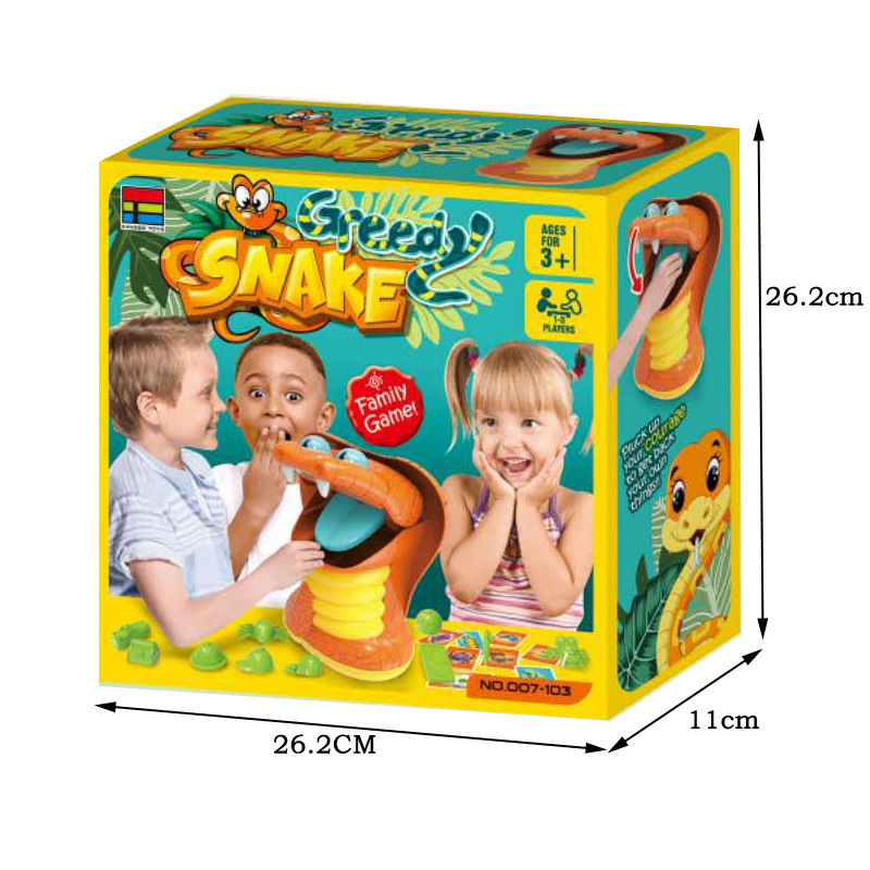 Joc educational interactiv ZYTEQ® Greedy Snake pentru copii, distractiv, invatare, indemanare, 3+ ani, multicolor [3]