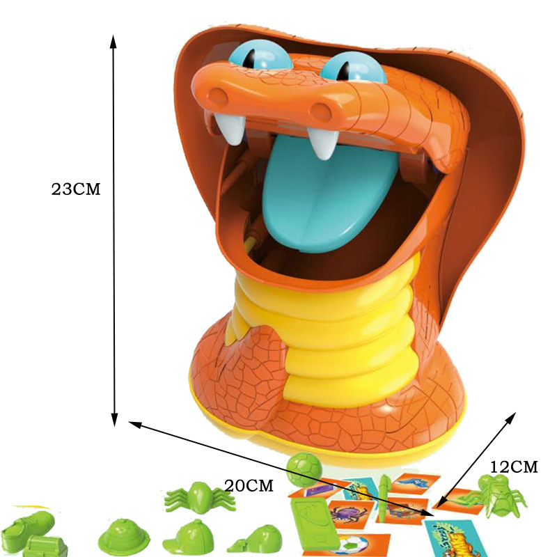 Joc educational interactiv ZYTEQ® Greedy Snake pentru copii, distractiv, invatare, indemanare, 3+ ani, multicolor [2]