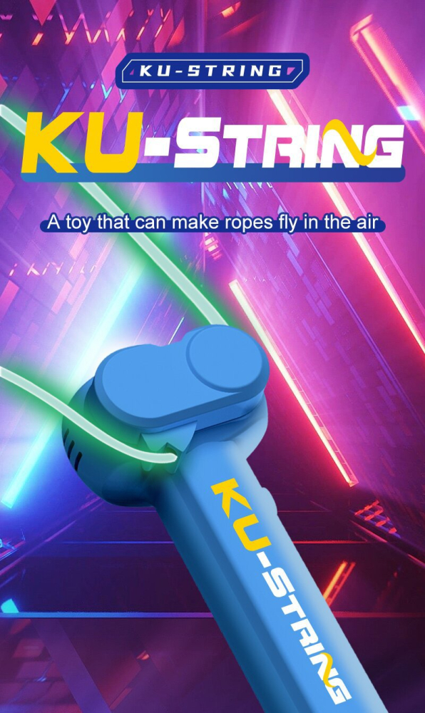 Lansator electric franghie ZYTEQ® fosforescent, loop lasso, jucarie interactiva anti-stres, reincarcabila, pisici, caini, copii, albastru deschis [5]