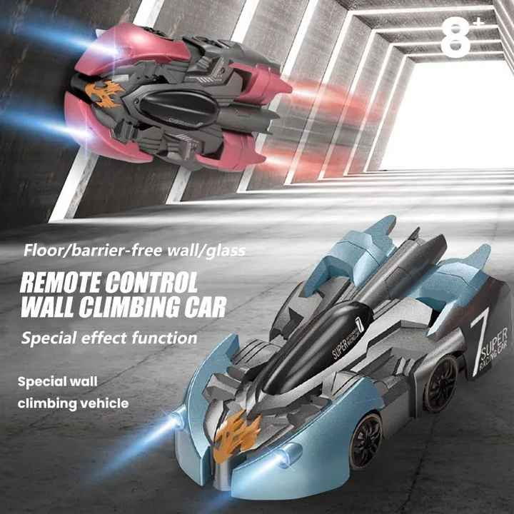 Masinuta de jucarie ZYTEQ®️, electrica, inteligenta, care sfideaza gravitatia, albastra [10]