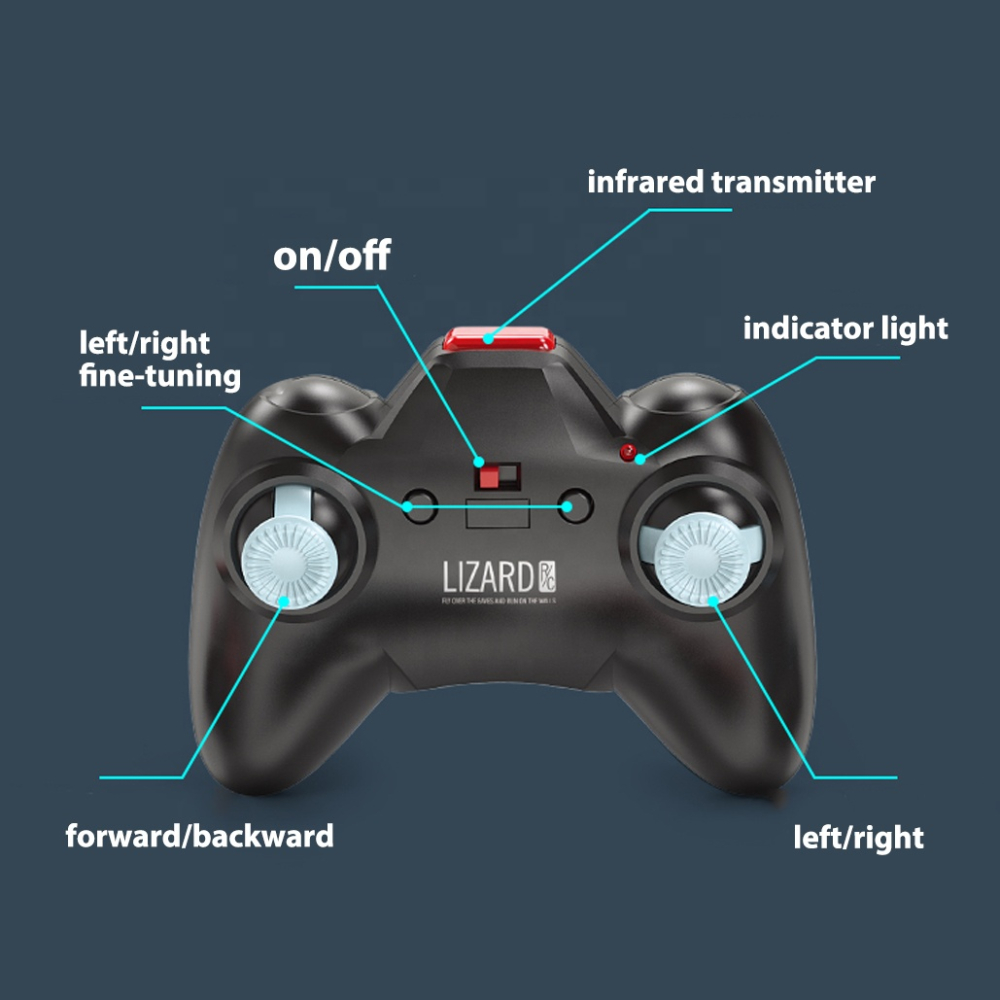 Masinuta de jucarie ZYTEQ®️, electrica, inteligenta, cu telecomanda, care sfideaza gravitatia, albastra [3]