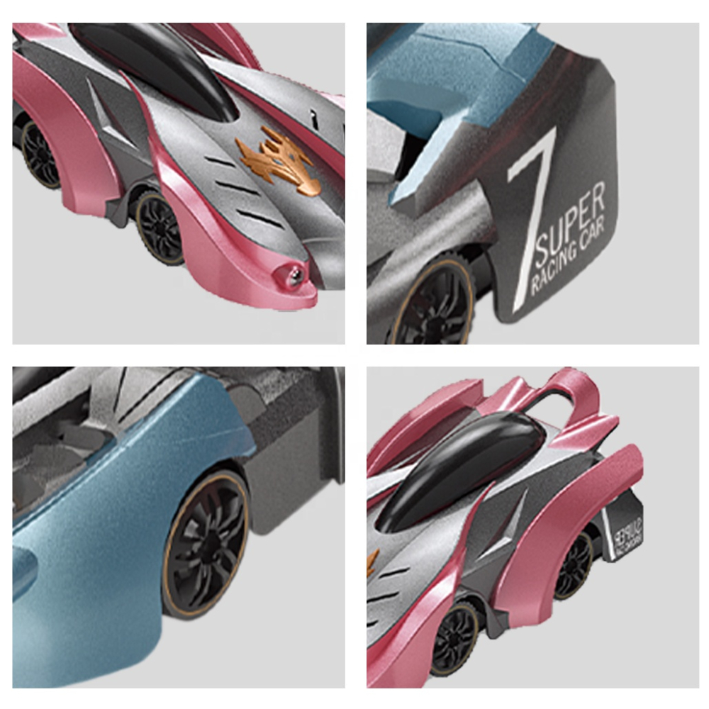 Masinuta de jucarie ZYTEQ®️, electrica, inteligenta, cu telecomanda, care sfideaza gravitatia, albastra [4]