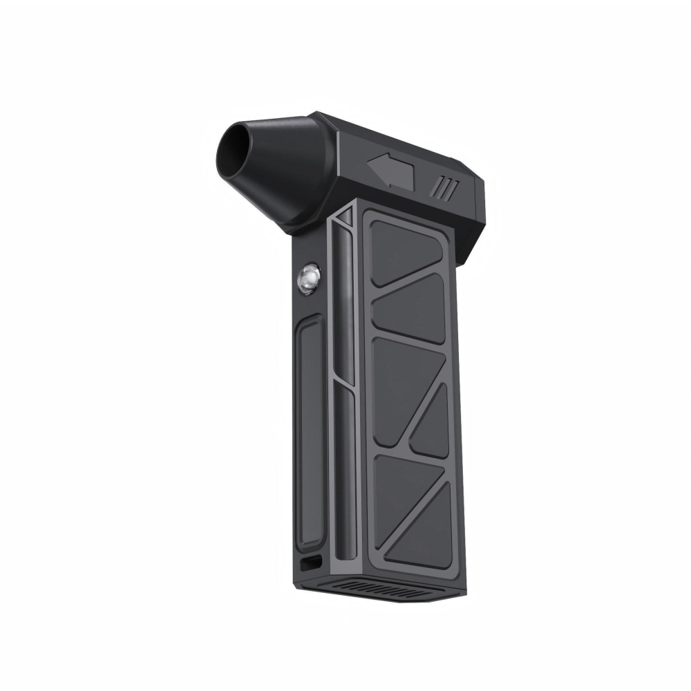 Mini ventilator turbo portabil ZYTEQ®, fara perii, de mare viteza, suflanta de praf, zapada, Frunze, pentru camping si aer liber, reincarcabil, negru [2]