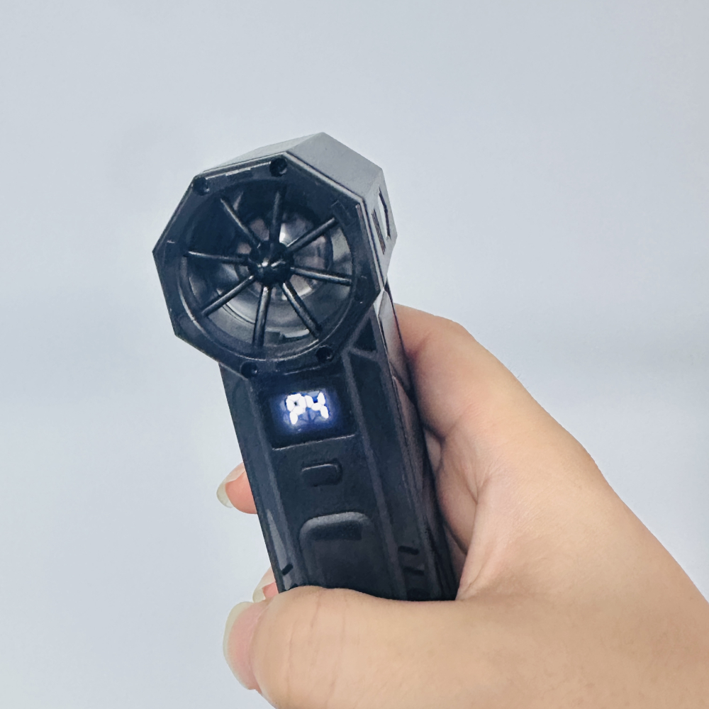 Mini ventilator turbo portabil ZYTEQ®, fara perii, de mare viteza, suflanta de praf, zapada, Frunze, pentru camping si aer liber, reincarcabil, negru [8]