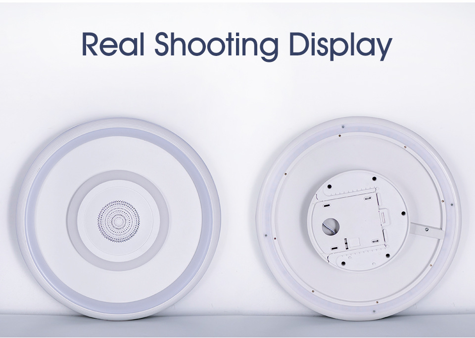 Plafoniera LED inteligenta ZYTEQ®️, putere 74W, eleganta, control prin telecomanda si aplicatie Tuya sau Smart Life APP, muzica prin Bluetooth, lumina RGB calda si rece, alba [13]