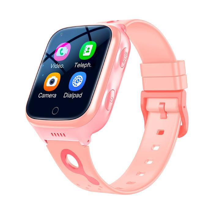 Smartwatch 4G Copii K9, Apel Video, GPS, Buton SOS, Monitorizare in Timp Real, Rezistent la Apa IP67, Mod Scoala, Camera Foto, Chat Vocal, Pedometer, SeTracker 2, Autonomie 8-10 Zile, Roz [2]