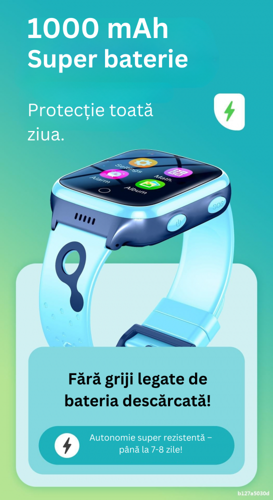 Smartwatch 4G Copii K9, Apel Video, GPS, Buton SOS, Monitorizare in Timp Real, Rezistent la Apa IP67, Mod Scoala, Camera Foto, Chat Vocal, Pedometer, SeTracker 2, Autonomie 8-10 Zile, Roz [8]