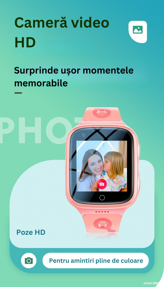 Smartwatch 4G Copii K9, Apel Video, GPS, Buton SOS, Monitorizare in Timp Real, Rezistent la Apa IP67, Mod Scoala, Camera Foto, Chat Vocal, Pedometer, SeTracker 2, Autonomie 8-10 Zile, Roz [5]