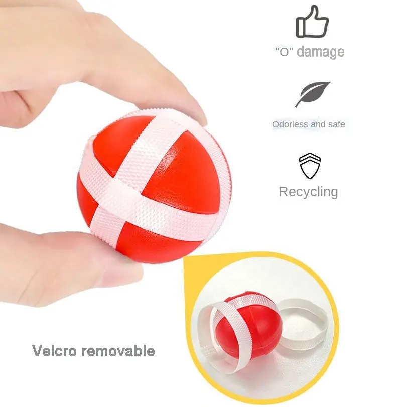 Tabla de darts interactiva pentru copii ZYTEQ®️ vulpe, set cu arc si bile adezive, albastru-verde, 34x20.5cm [4]