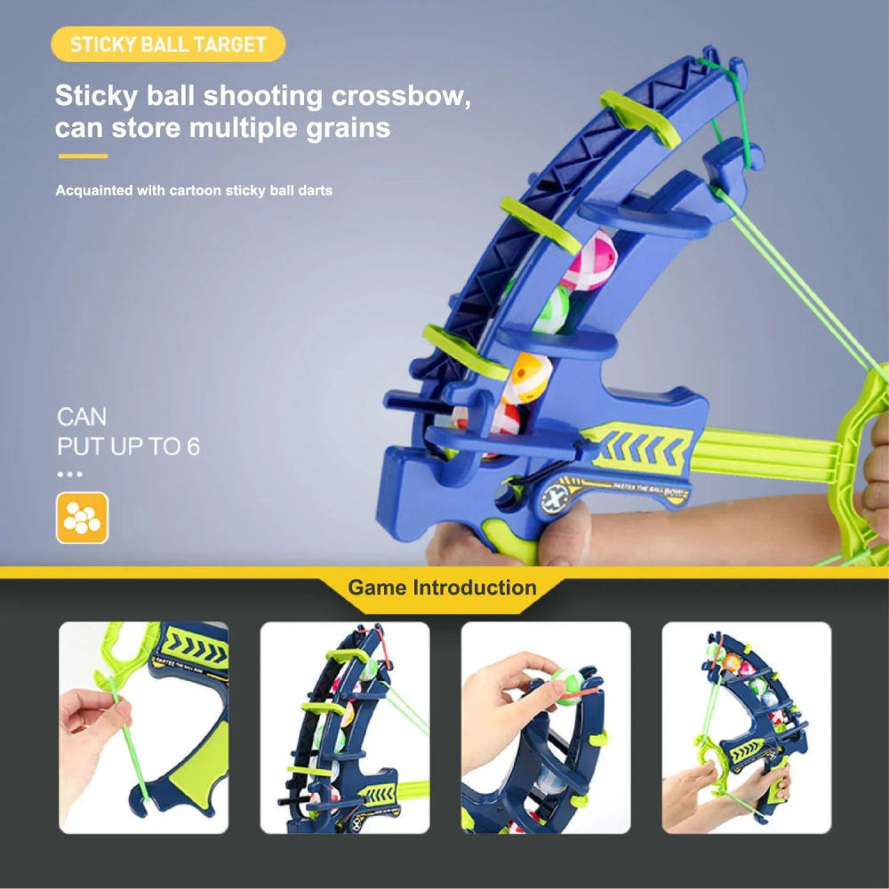 Tabla de darts pentru copii ZYTEQ®️dinozaur, joc de aruncare cu arc si bile, pentru interior si exterior, sigur si interactive, 3+ ani [5]