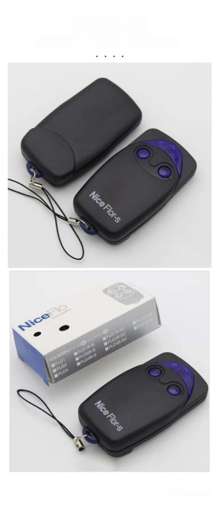 Telecomanda Nice FLO2R-S cu 2 canale, pentru automatizari porti electrice, bariere, usi de garaj, neagra [4]