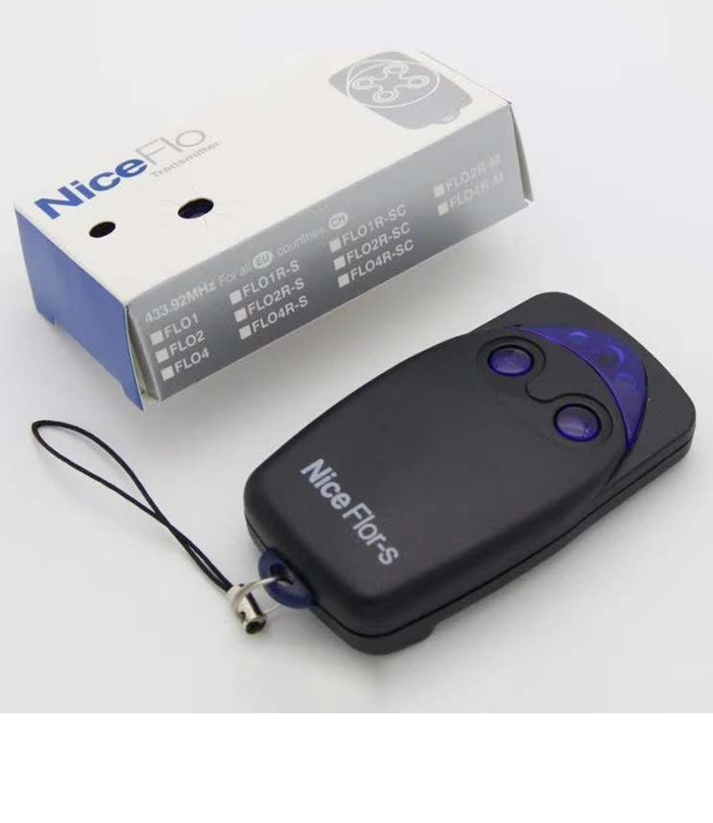Telecomanda Nice FLO2R-S cu 2 canale, pentru automatizari porti electrice, bariere, usi de garaj, neagra [2]