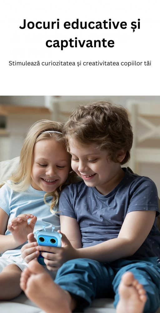 Telefon Mobil pentru Copii ZYTEQ® Q13 cu Ecran IPS 2.8'', Camera Foto/Video 1080P, Jocuri Educative, Card TF pana la 128GB, MP3 Player, Control Parental, Lanterna, Verde [9]