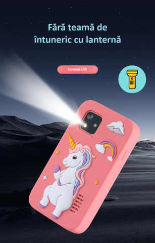 Telefon inteligent pentru copii, 2.8 inch IPS, husa de silicon anti-alunecare, jocuri, inregistrare si fotografiere HD 1080P, video, muzica, alarma, calculator, lanterna, educational, verde [10]