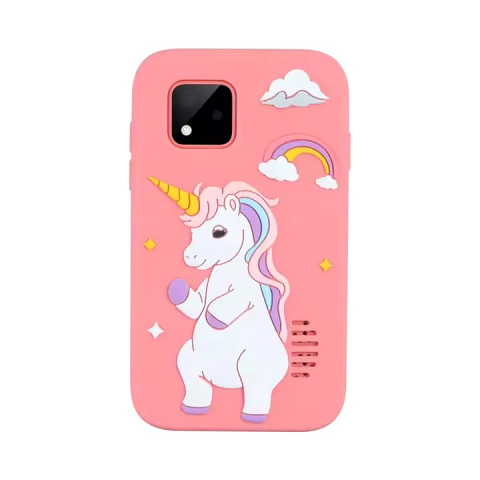 COPII - Telefon inteligent pentru copii, 2.8 inch IPS, husa de silicon anti-alunecare, jocuri, inregistrare si fotografiere HD 1080P, video, muzica, alarma, calculator, lanterna, educational, roz