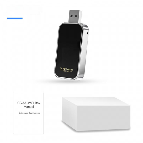 Adaptor wireless CarPlay & Android Auto 2-in-1 Q1BZ , compatibil cu Apple iOS 10+ si Android 11+, WiFi 5GHz, Plug-and-Play, compact si usor, transmisie stabila, conexiune Bluetooth, negru [3]
