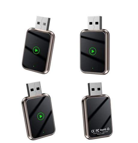 Adaptor wireless CarPlay & Android Auto 2-in-1 Q1J, compatibil cu Apple iOS 10+ si Android 11+, WiFi 5GHz, Plug-and-Play, compact si usor, transmisie stabila, conexiune Bluetooth, negru [2]