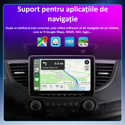 Adaptor wireless CarPlay & Android Auto 2-in-1 C11, compatibil cu Apple iOS 10+ si Android 11+, WiFi 5GHz, Plug-and-Play, compact si usor, transmisie stabila, conexiune Bluetooth, negru [11]