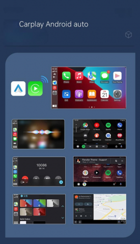 Adaptor wireless CarPlay & Android Auto 2-in-1 Q1, compatibil cu Apple iOS 10+ si Android 11+, WiFi 5GHz, Plug-and-Play, compact si usor, transmisie stabila, conexiune Bluetooth, gri [16]