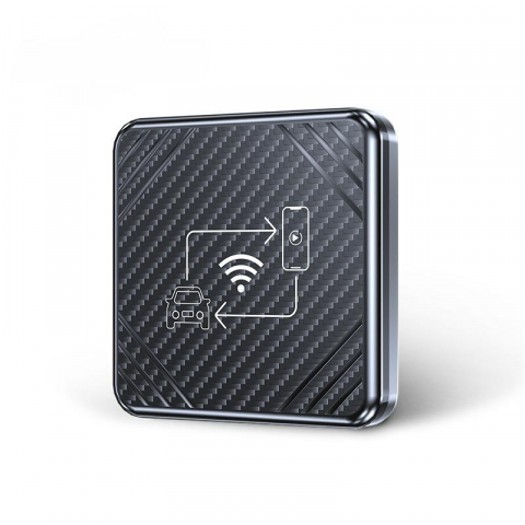ACCESORII AUTO - Adaptor wireless CarPlay & Android Auto 2-in-1 Q1, compatibil cu Apple iOS 10+ si Android 11+, WiFi 5GHz, Plug-and-Play, compact si usor, transmisie stabila, conexiune Bluetooth, gri