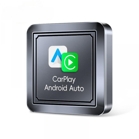 Adaptor wireless CarPlay & Android Auto 2-in-1 Q1S, compatibil cu Apple iOS 10+ si Android 11+, WiFi 5GHz, Plug-and-Play, compact si usor, transmisie stabila, conexiune Bluetooth, gri [1]