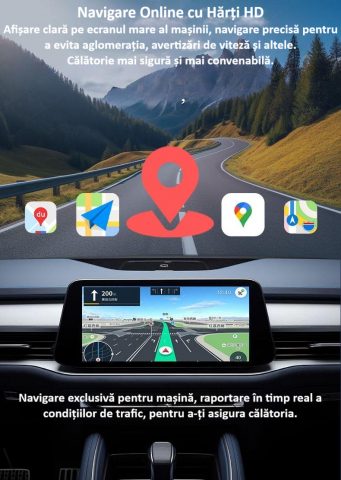 Adaptor wireless CarPlay & Android Auto 2-in-1 PL6, compatibil cu Apple iOS 10+ si Android 11+, WiFi 5GHz, Plug-and-Play, compact si usor, transmisie stabila, conexiune Bluetooth, negru [6]