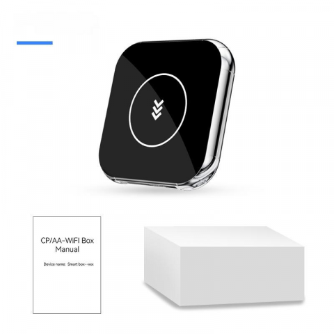 Adaptor wireless CarPlay & Android Auto 2-in-1 Q1BM, compatibil cu Apple iOS 10+ si Android 11+, WiFi 5GHz, Plug-and-Play, compact si usor, transmisie stabila, conexiune Bluetooth, negru [2]