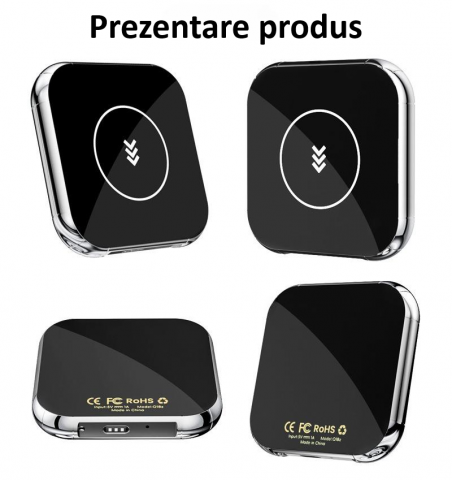 Adaptor wireless CarPlay & Android Auto 2-in-1 Q1BM, compatibil cu Apple iOS 10+ si Android 11+, WiFi 5GHz, Plug-and-Play, compact si usor, transmisie stabila, conexiune Bluetooth, negru [6]