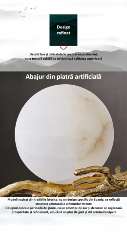 Aplica de perete, usoara, cu design elegant si creativ, lumina calda, tehnologie LED de ultima generatie, dimensiuni 20 x 30 cm, pentru baie, living, dormitor, hol, aurie [6]