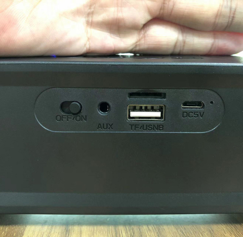 Boxa portabila - Soundbar ZYTEQ®, Bluetooth 5.0, cu lumini RGB, sunet stereo, micro soundbar pentru birou si exterior, portabil, negru [1]