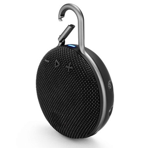 AUDIO - Boxa portabila Bluetooth, Wireless, rezistenta la apa IPX7, sunet de inalta calitate, design compact si portabil, autonomie 10h, functie hands-free, cu USB/Card TF si Aux-in, neagra
