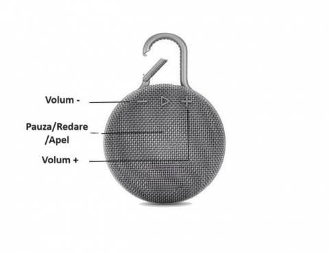 Boxa portabila Bluetooth, Wireless, rezistenta la apa IPX7, sunet de inalta calitate, design compact si portabil, autonomie 10h, functie hands-free, cu USB/Card TF si Aux-in, neagra [5]