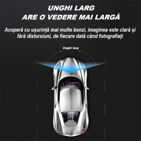 Camera video de bord auto S2 Full HD 1080P, WDR, 150°, 3 lentile, Wi-Fi, ecran IPS de 2 inch, filmare zi si noapte, inregistrare in bucla, Night Vision, detectare miscare, parcare asistata, neagra [7]